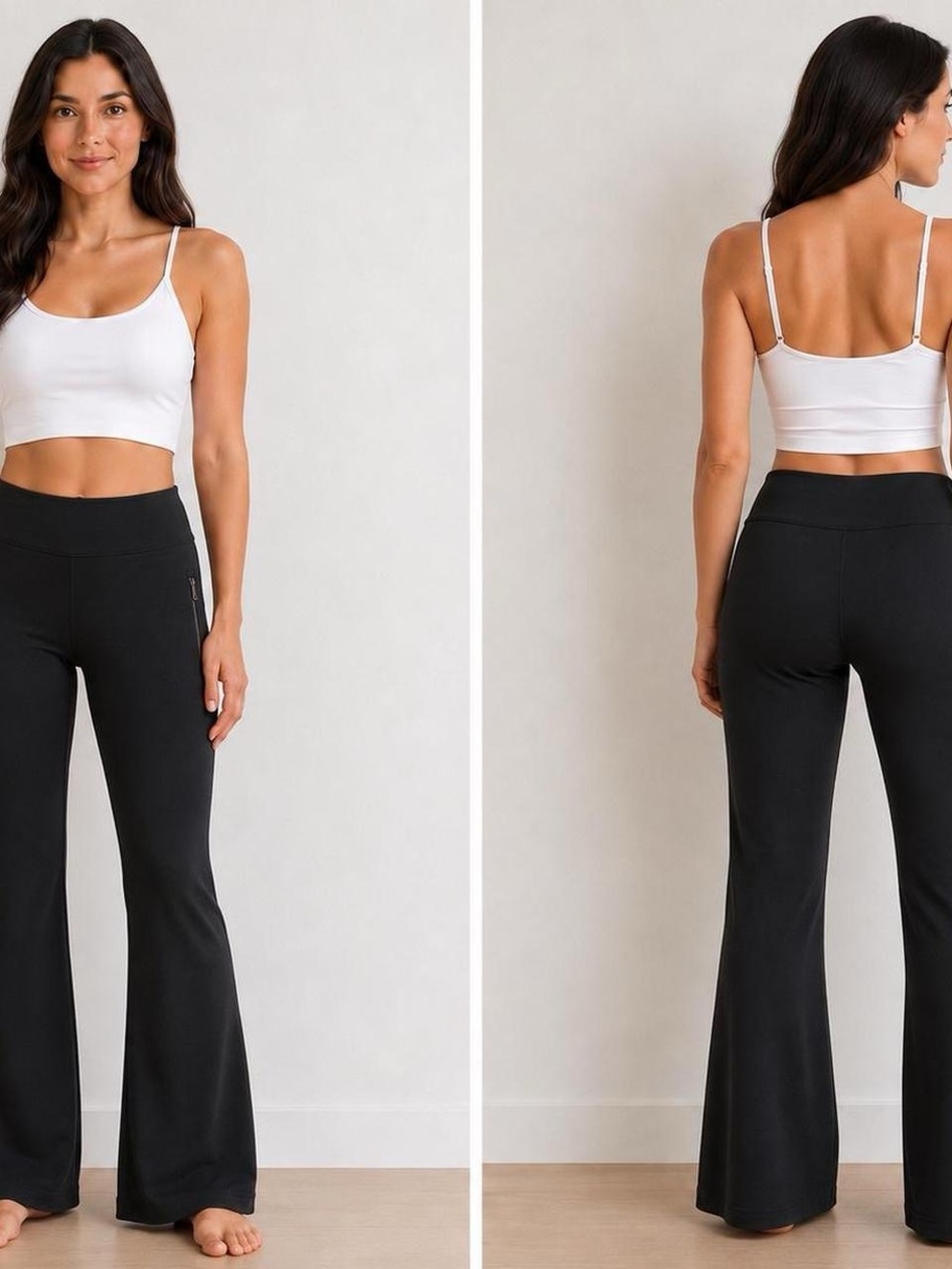 Women's Black Flare Duluth Leggings - Picture 1 of 5